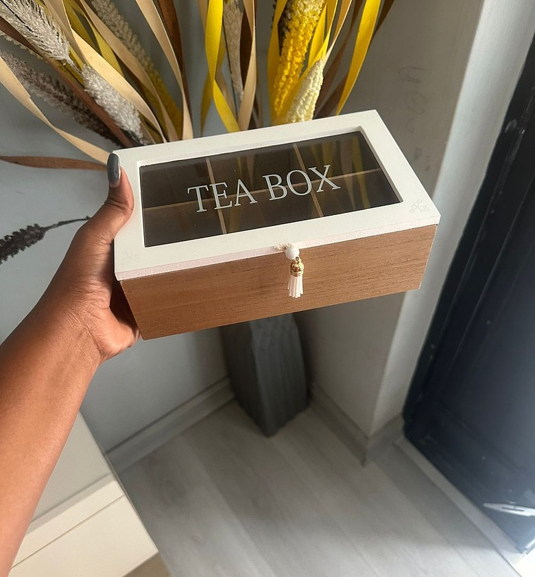 Wooden tea bag organizer  image
