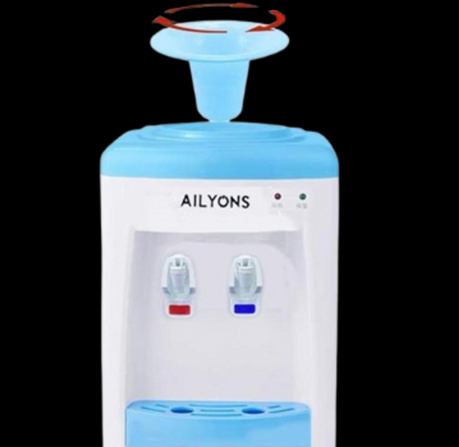 AILYONS Original Table Top Water Dispenser AFK-103 - Hot & Normal, Compact Design, Countertop Dispenser, Perfect For Home, Office, Dorm, Easy To Use image