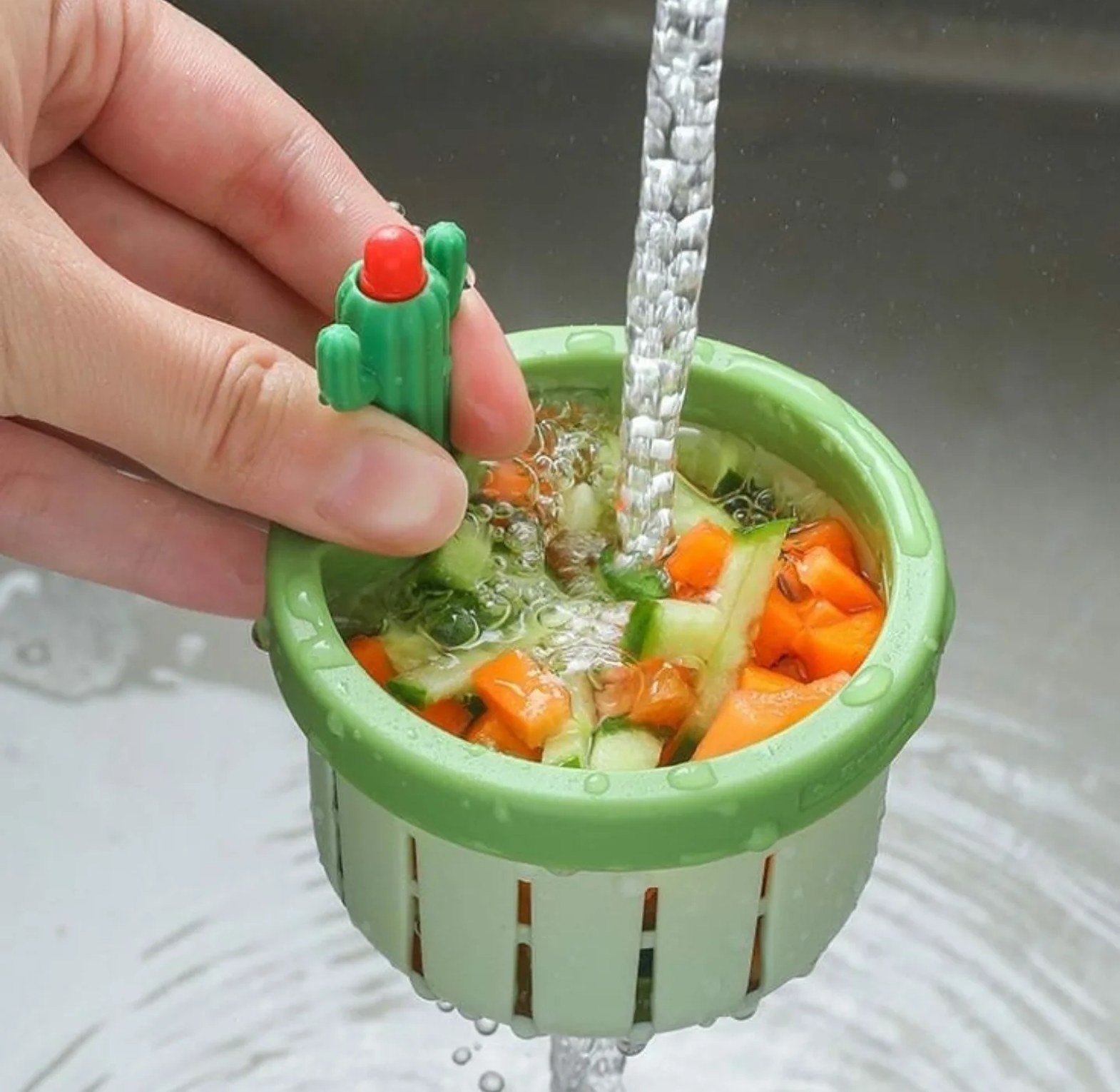 Cactus Design Food-Grade PP Kitchen Sink Strainer and Colander image