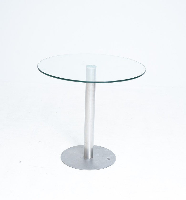 TABLE ROUND 80X75 CM GLASS image