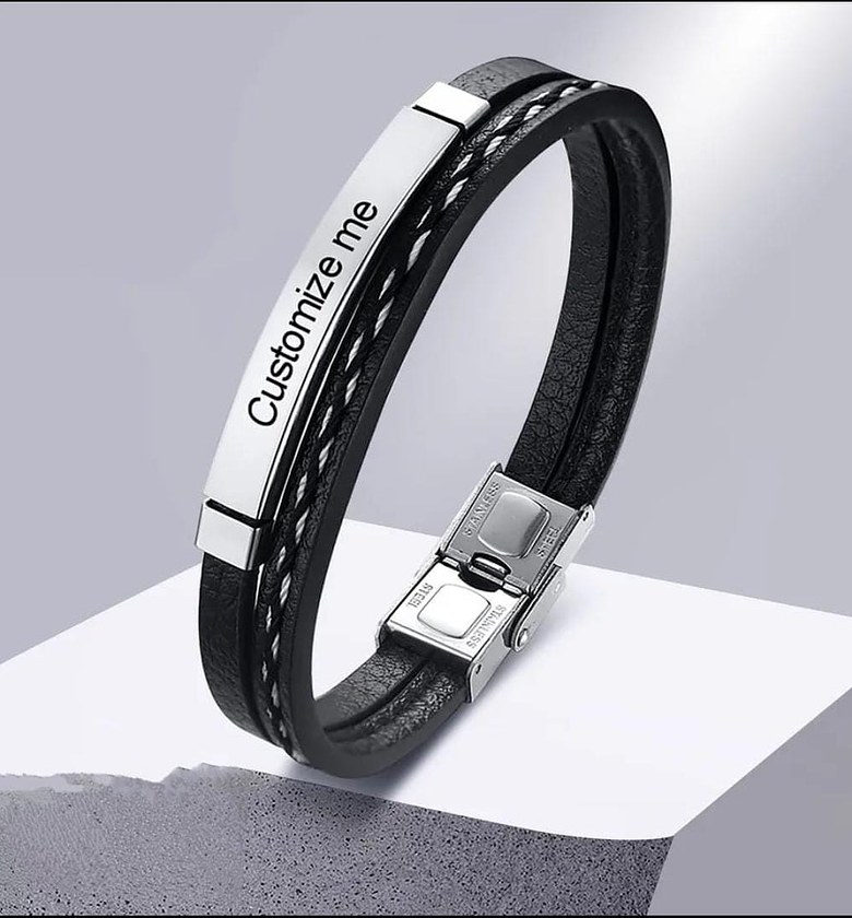 Silicone/ Stainless steel bracelets  image