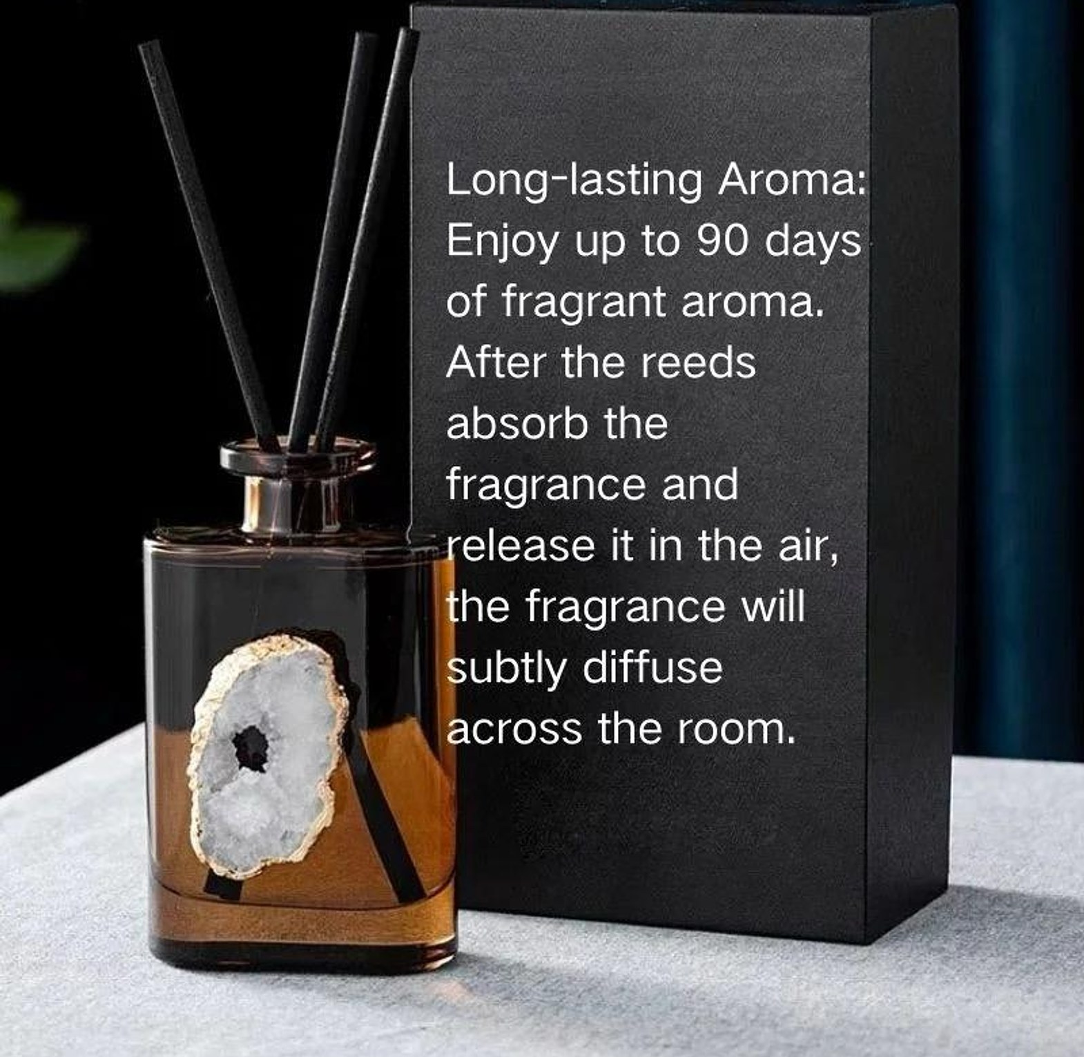 Oil fragrance perfume with crystal bottle Reed diffuser 200ml image
