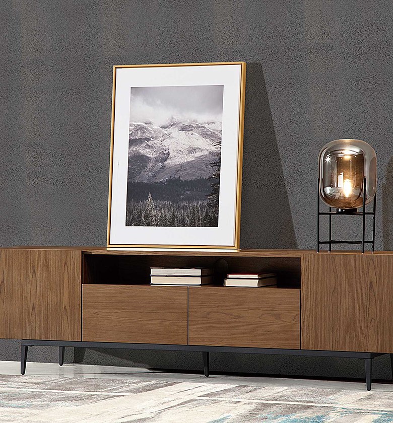 TV STAND   200X40X55 WALN image