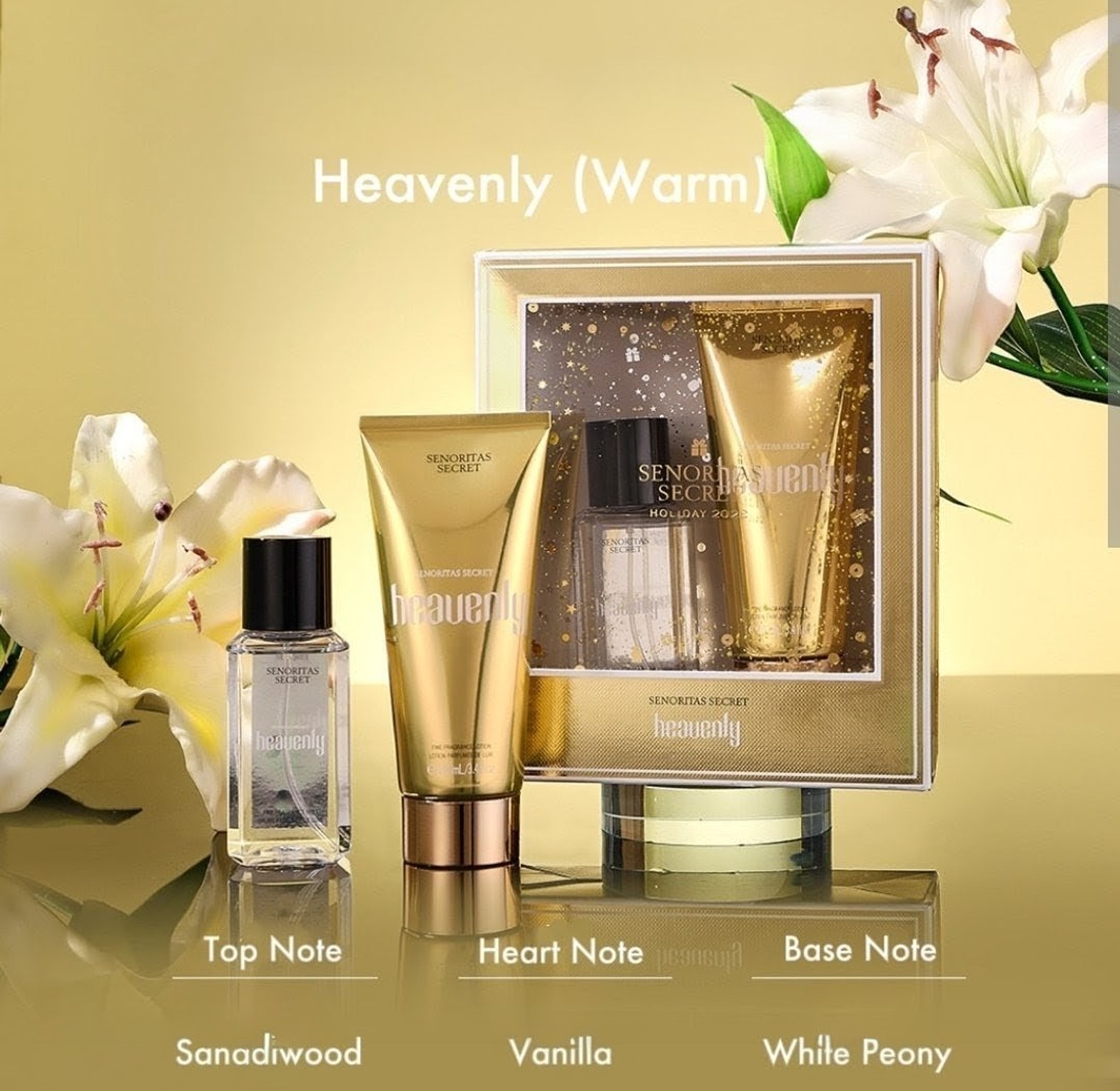 Senoritas Secret Heavenly Perfume Gift Set 100ml Fragrance Lotion & 75ml Perfume image