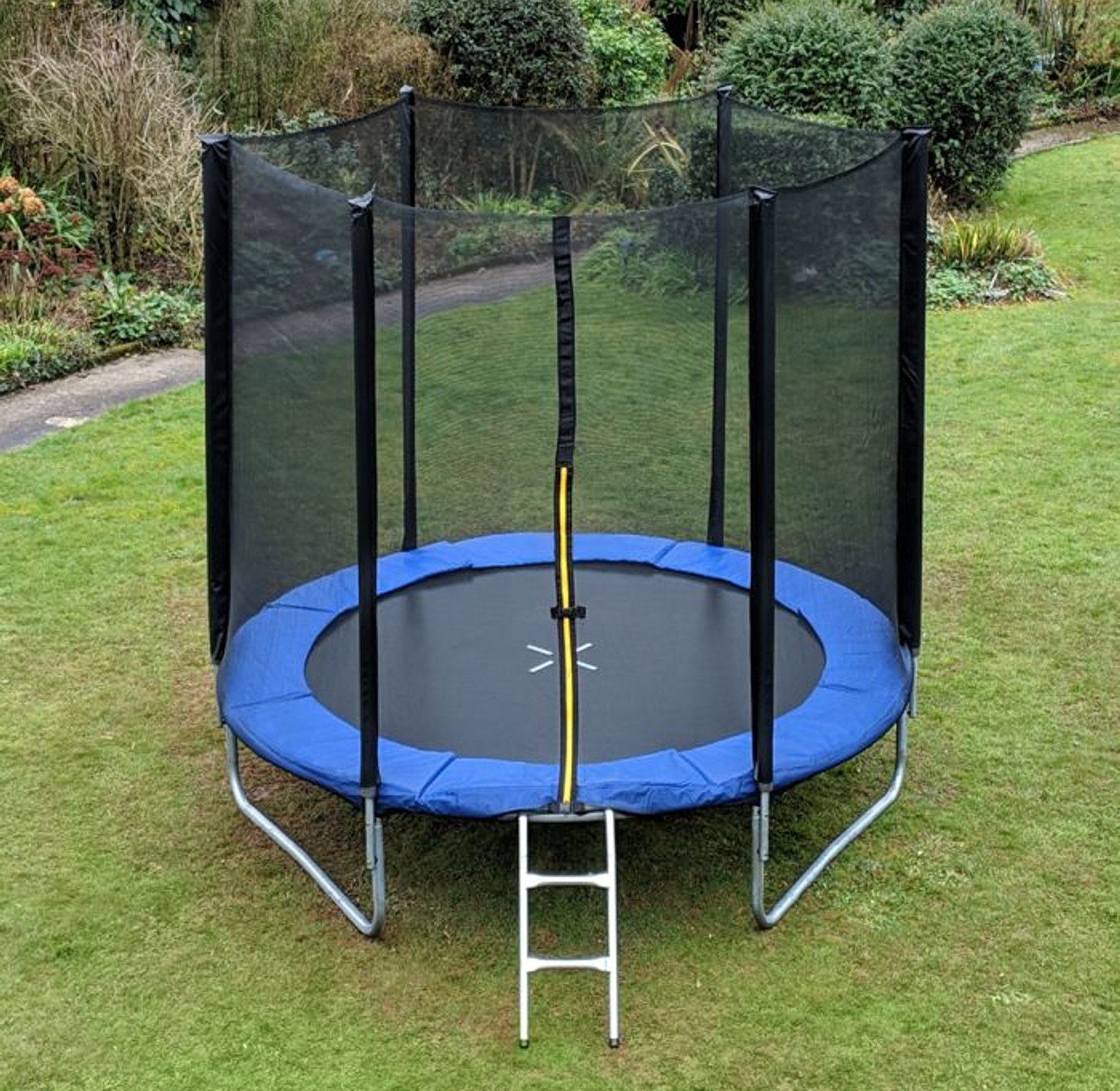 8FT  TRAMPOLINE. 8Ft Trampoline Enclosure Durable Safe Nylon Trampoline Protection Net For Outdoor Children Injury Prevention Fitness Equip image