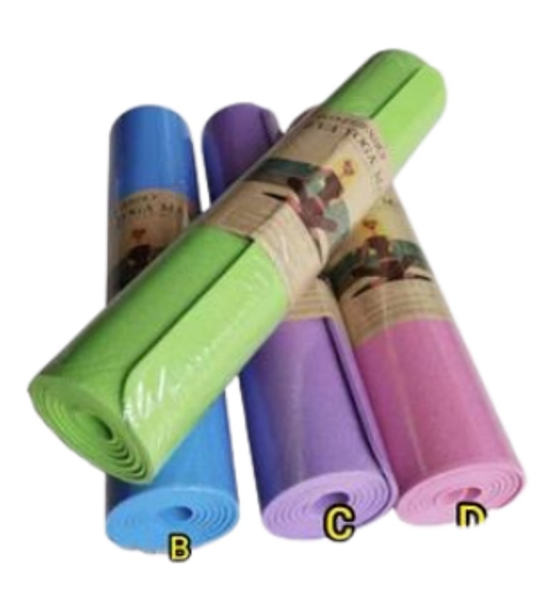 Double Sided Exercise Fitness Yoga Mat 4mm image