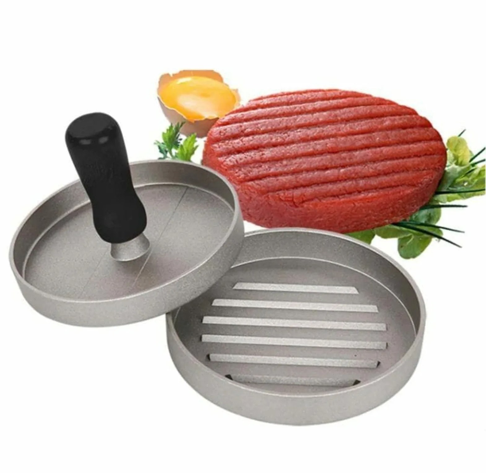 Heavy-Duty Non-Stick Aluminum Alloy Burger Patty Press image