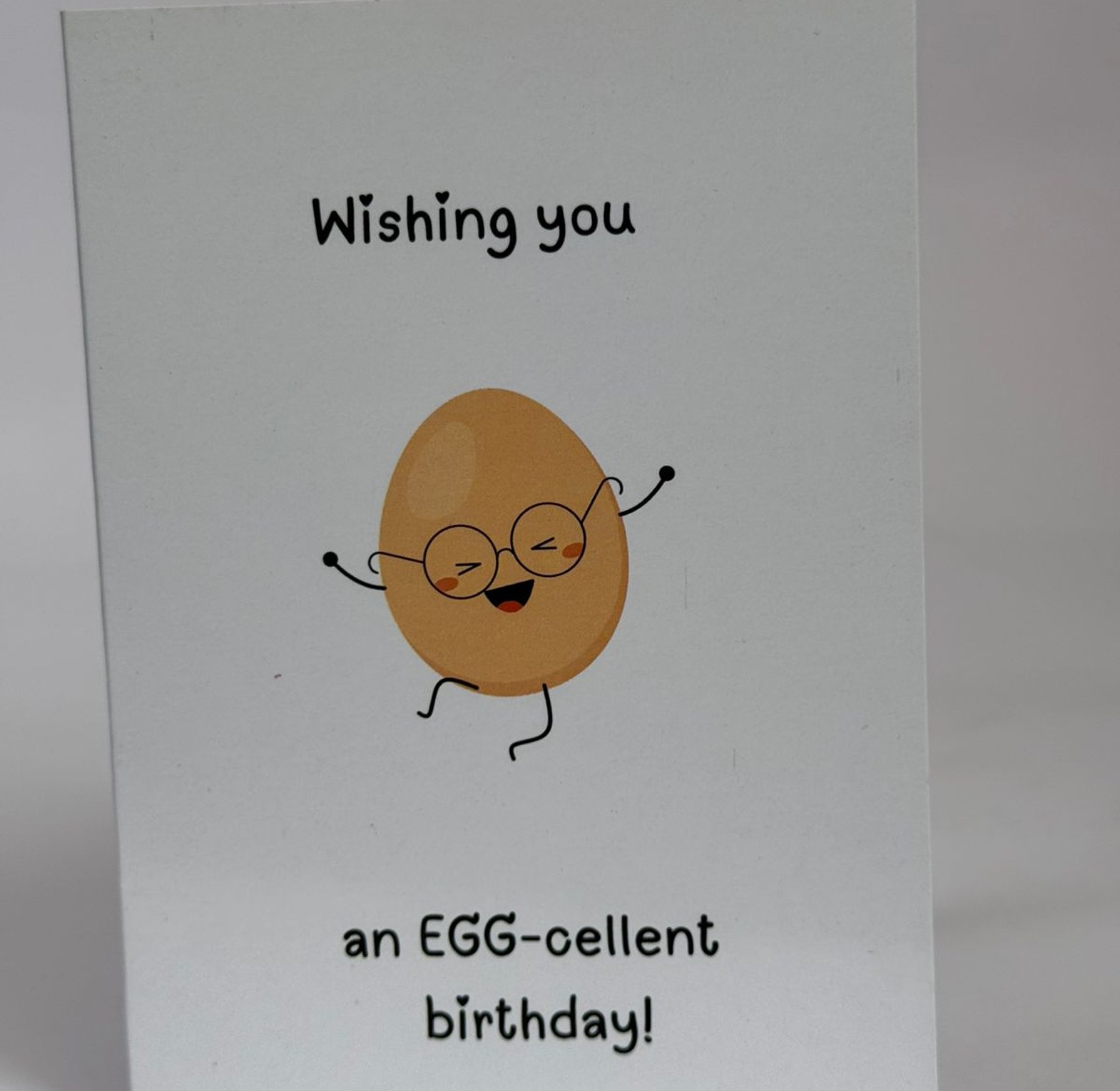 Egg-cellent Happy Birthday Card image