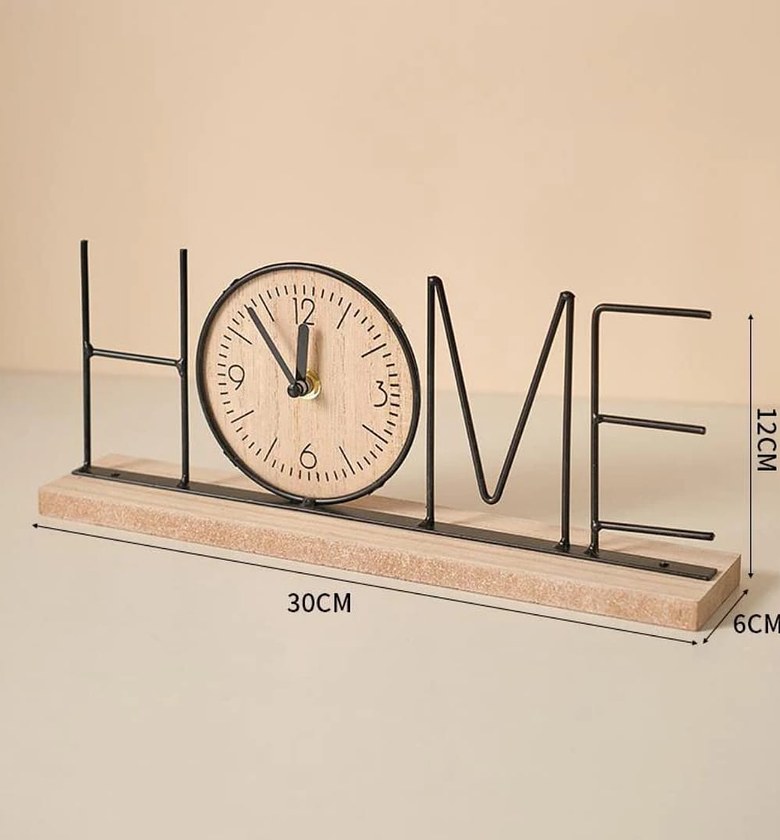 Handmade Creative TV Cabinet Clock Decoration  image