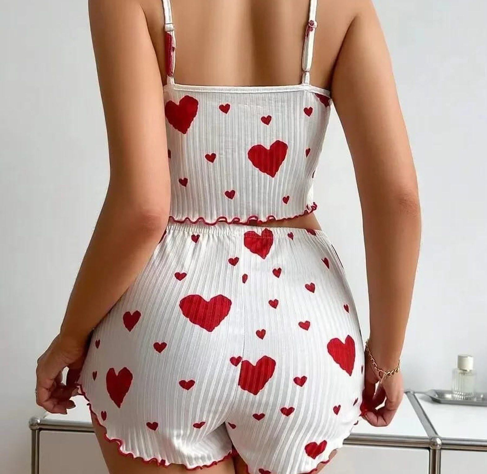 Summer Sleepwear Women Heart Print  image