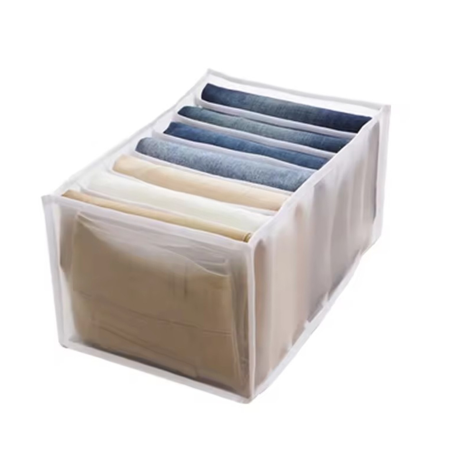 7-Grid Mesh Wardrobe Clothes Organizer Box for Jeans & Trousers – Space Saving Closet Storage Divider Organizer, Nairobi Kenya image