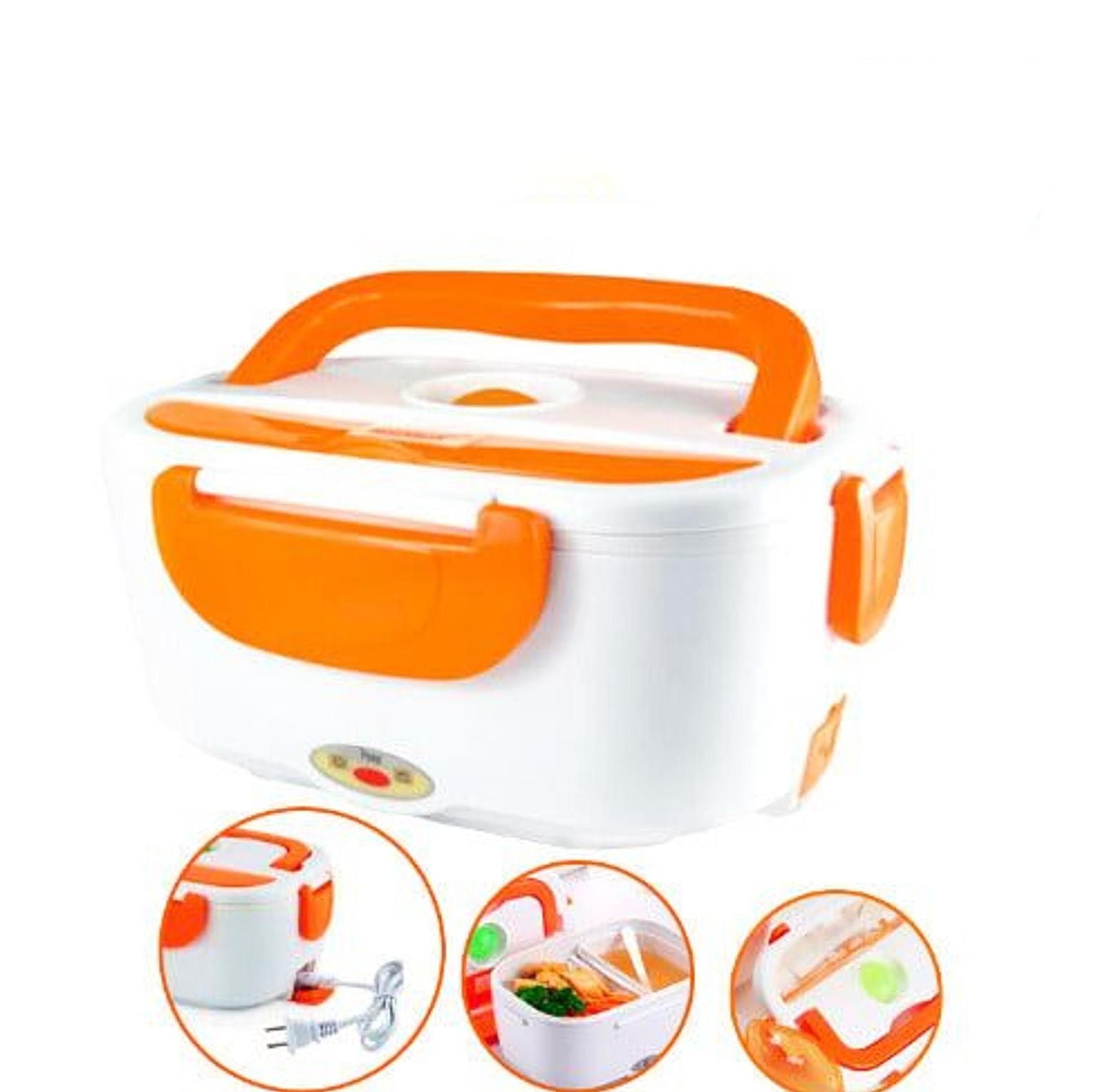 LUNCH BOX. Electric Heated Lunch Box Food Warmer With Partitions image