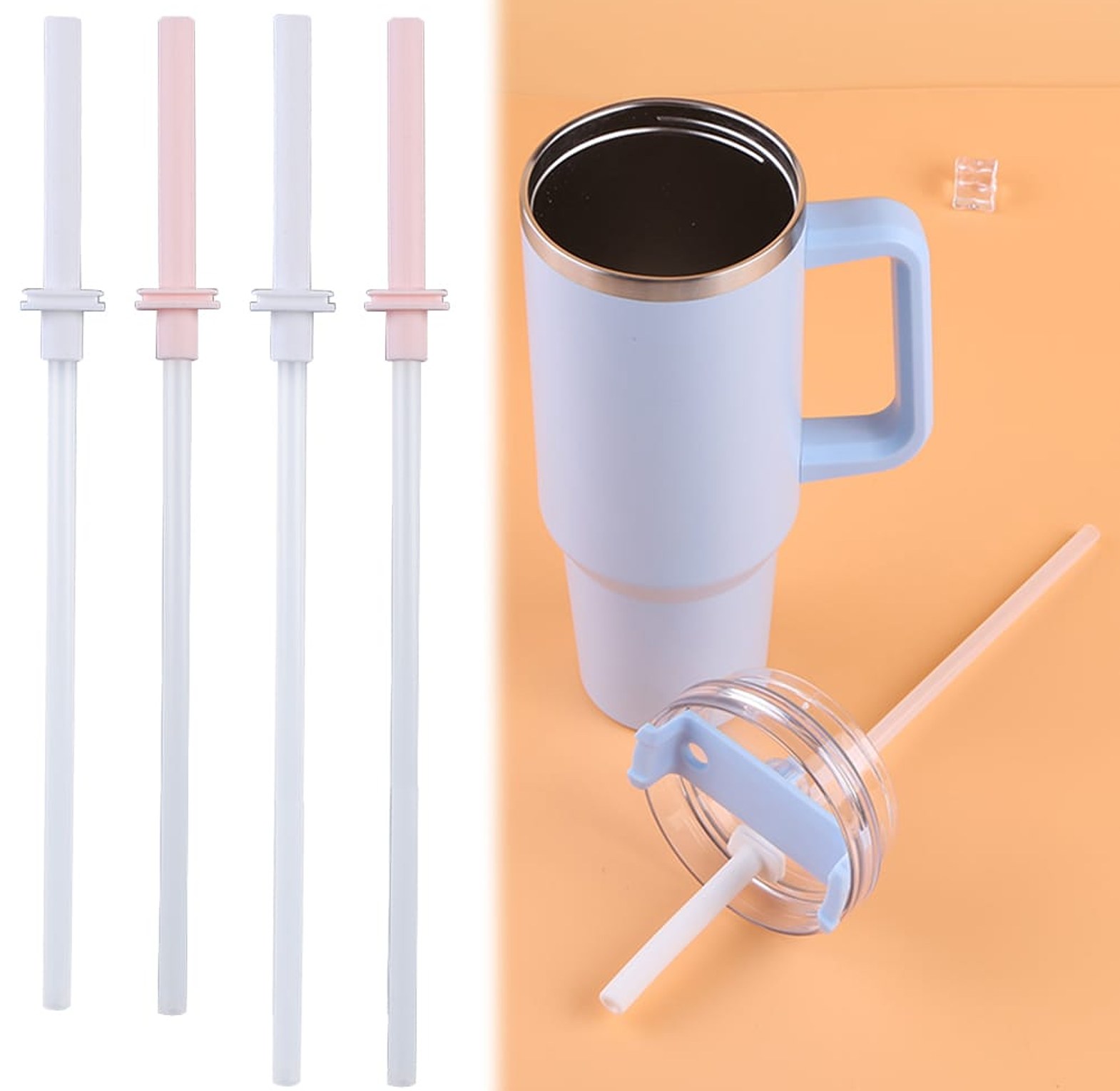 Replacement Straw with Silicone Straw Covers image