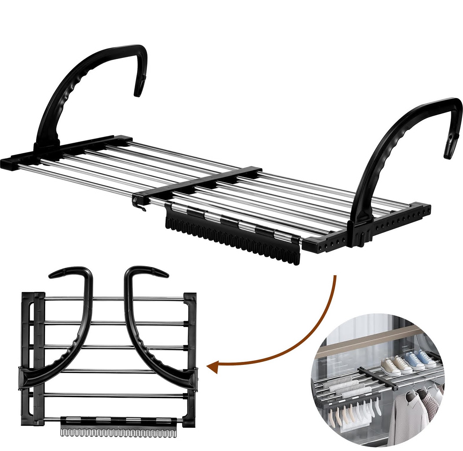 Foldable Clothes Drying Rack image