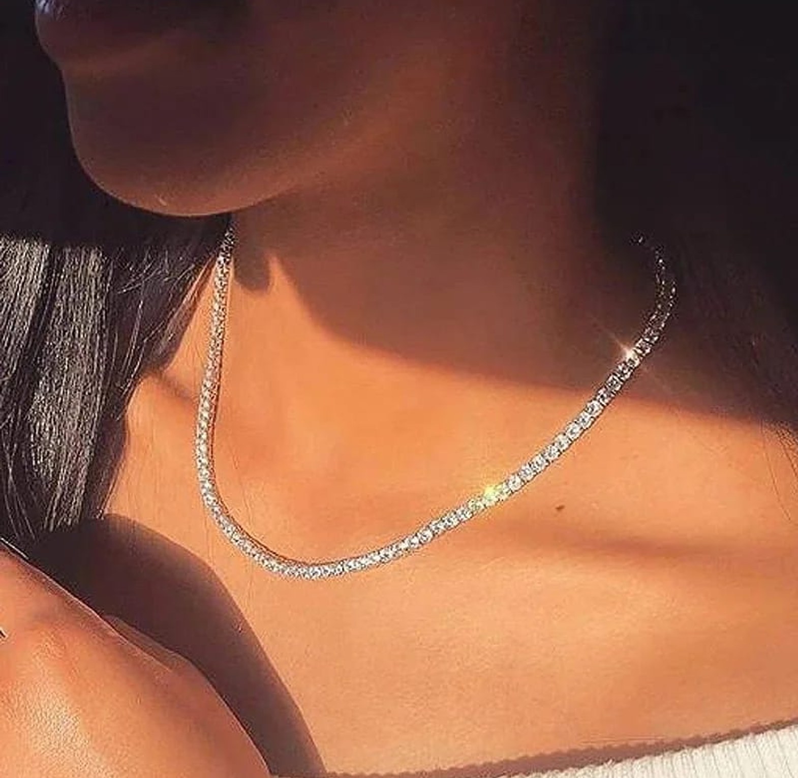 Cubic Zirconia Tennis necklace image