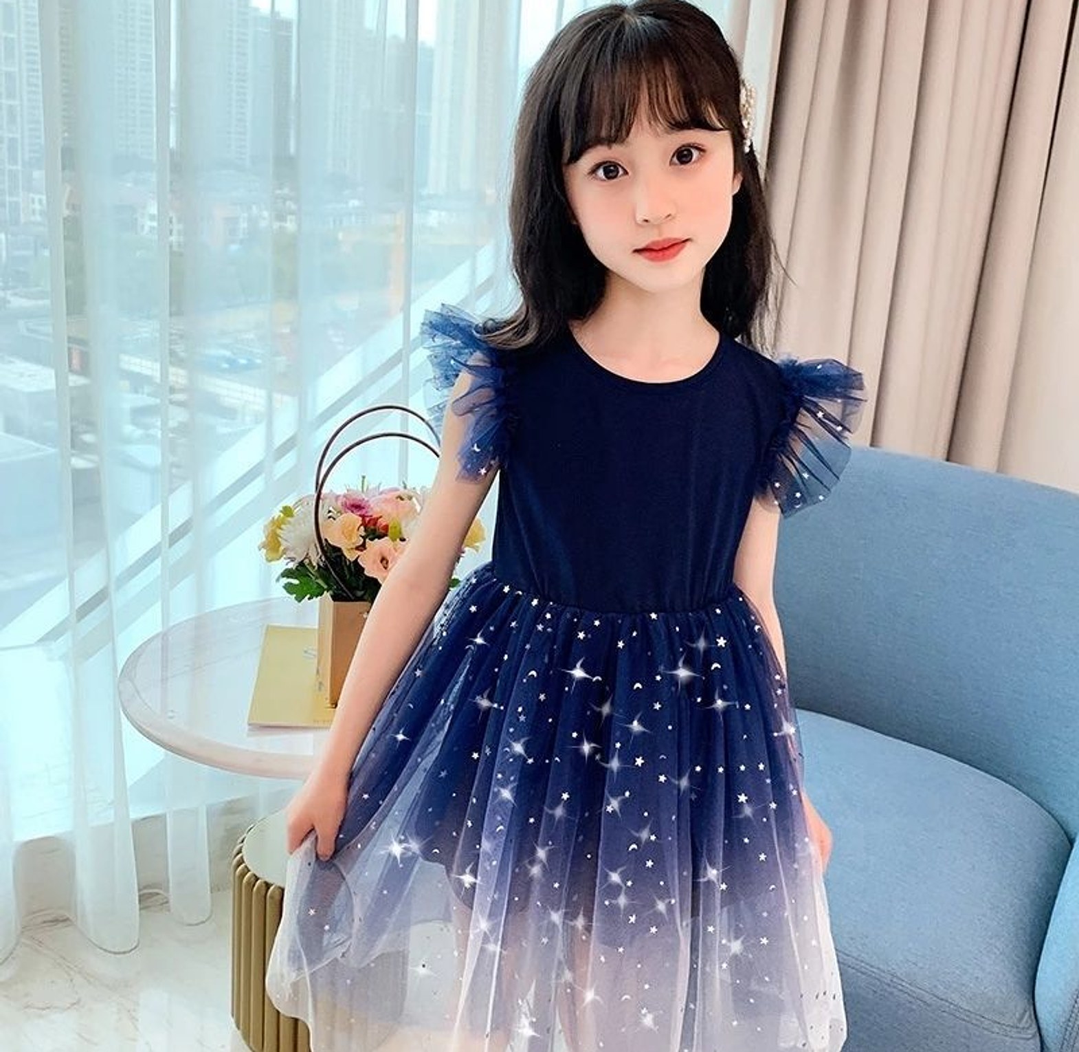 Girls Blue Dress image