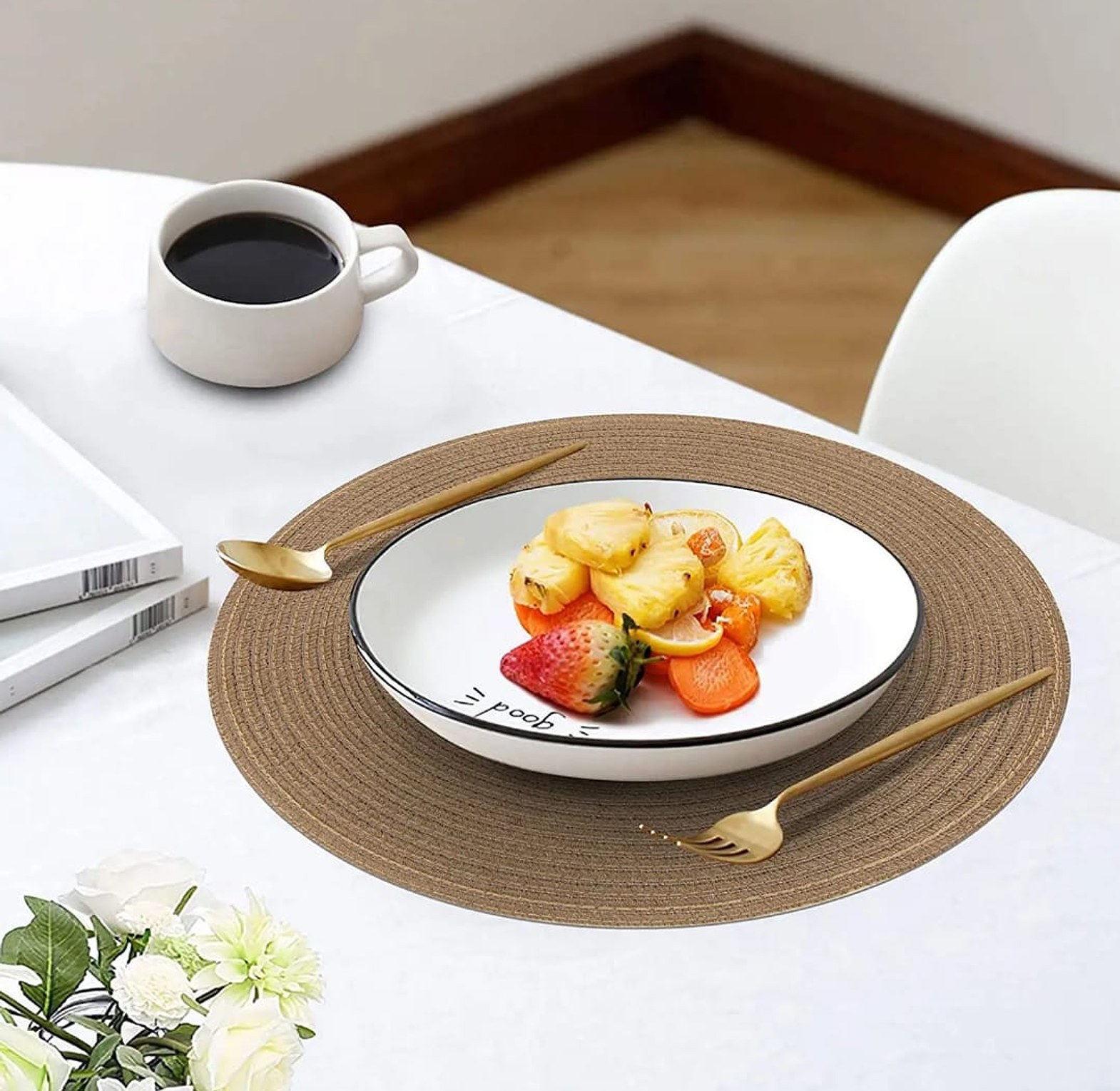 38cm Round Woven Pot Mat image
