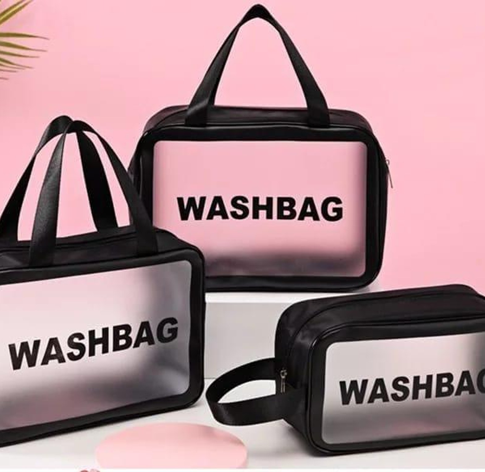 3-in-1 Waterproof Cosmetic & Toiletry Travel Bag Set image