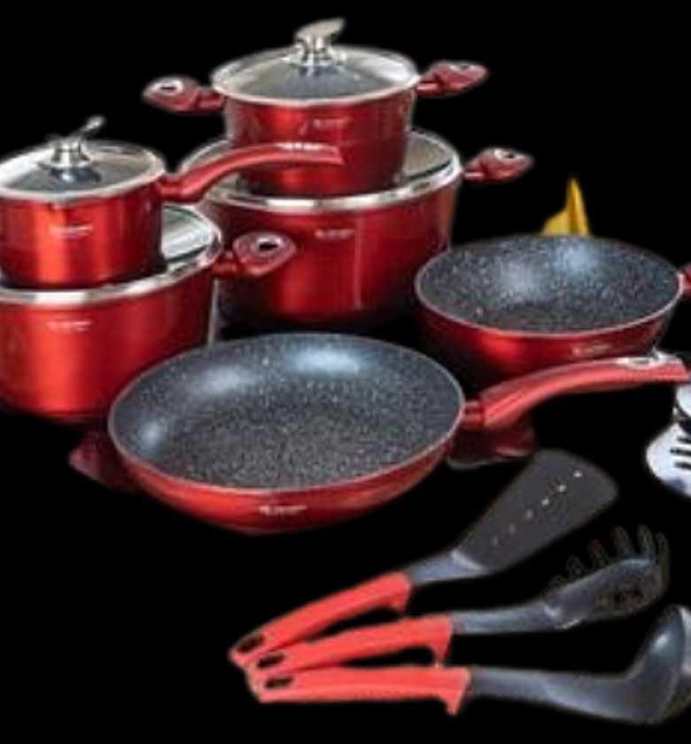 Edenberg EB-5620 15-piece premium granite-coated cookware set designed for durable, non-stick cooking. image