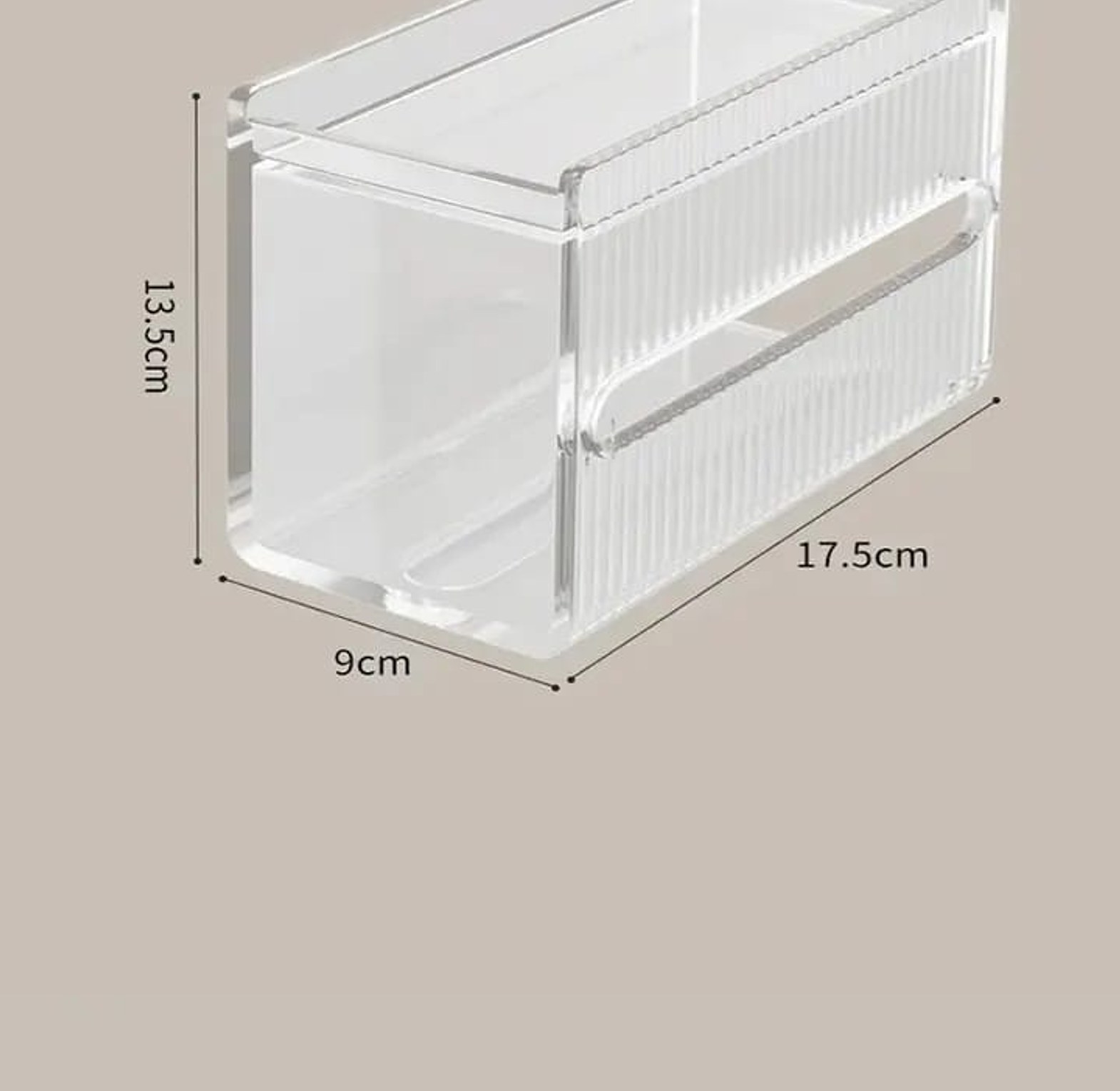 Wall-Mounted Luxury Ribbed Toilet Tissue Box and Multi-Functional Storage Rack image