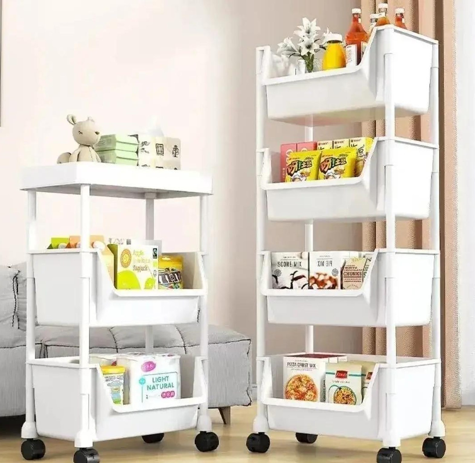 4-Layer Trolley Storage Rack image