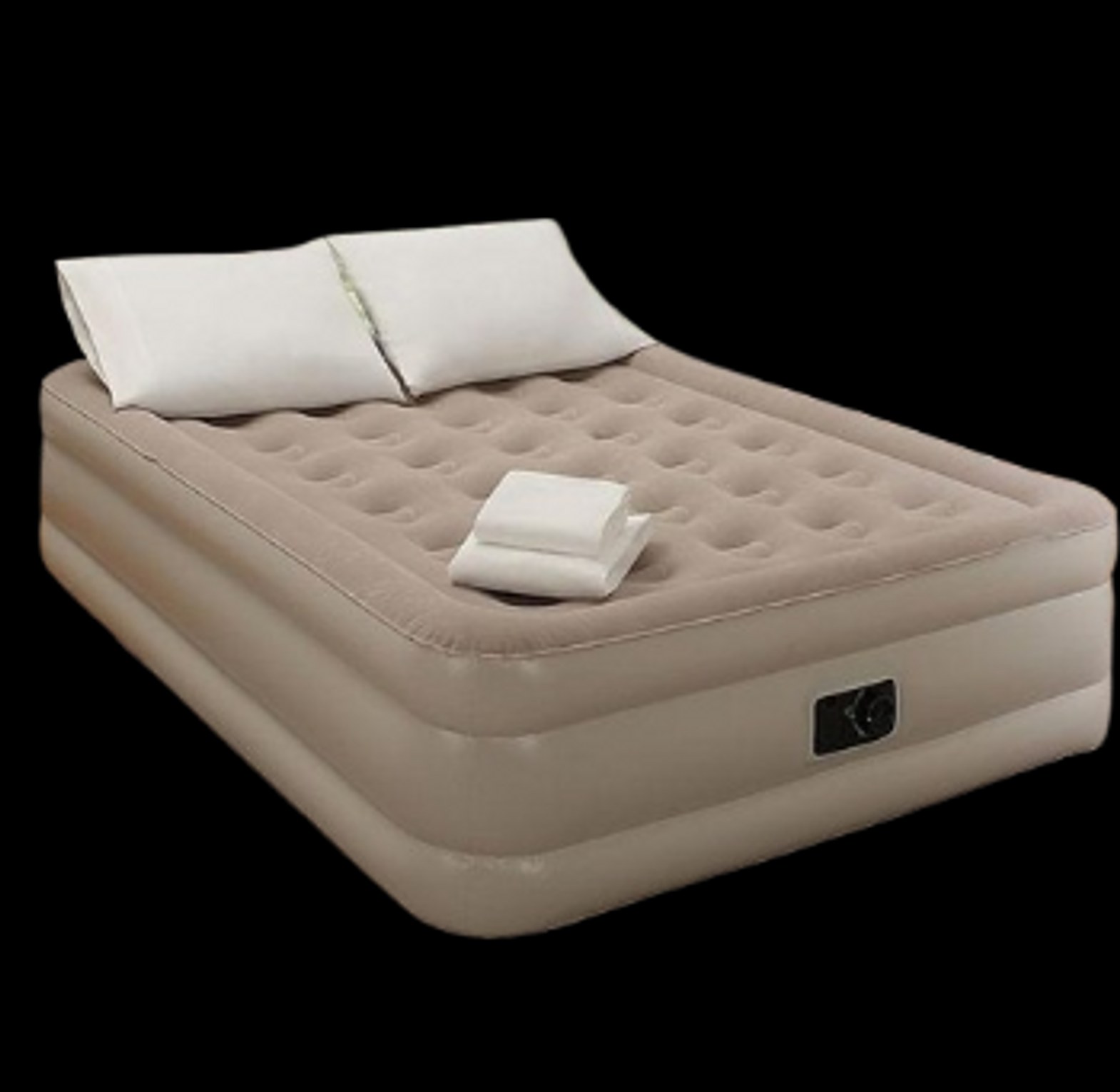 Inflatable Queen Size Airbed Mattress with in built Pump and 2 pillows  Size 200*150*40 cms image