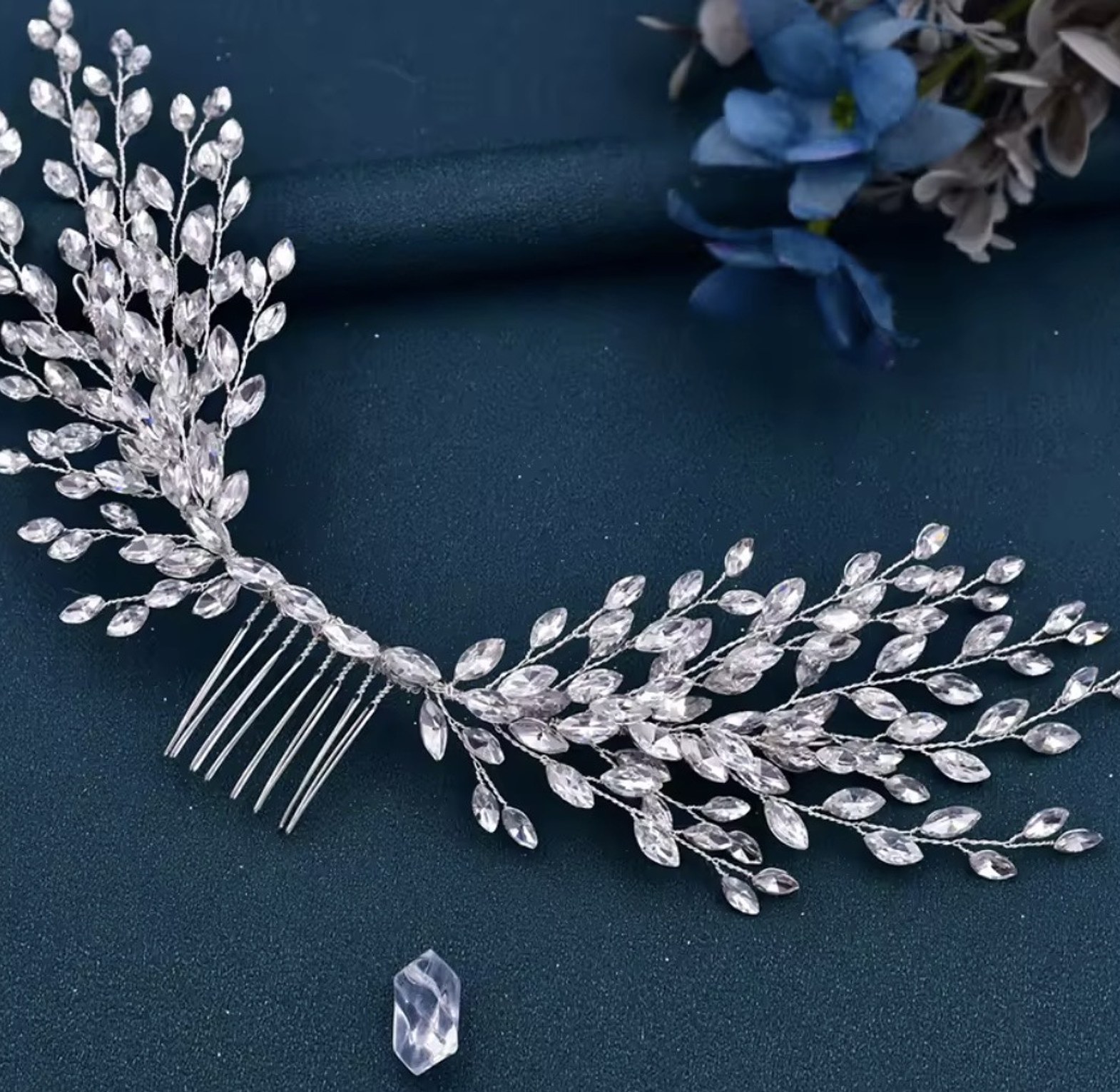 Sylvian Bloom Crystal Hair Vine Set image