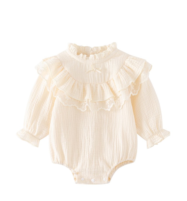 Ivory Ruffle Romper image