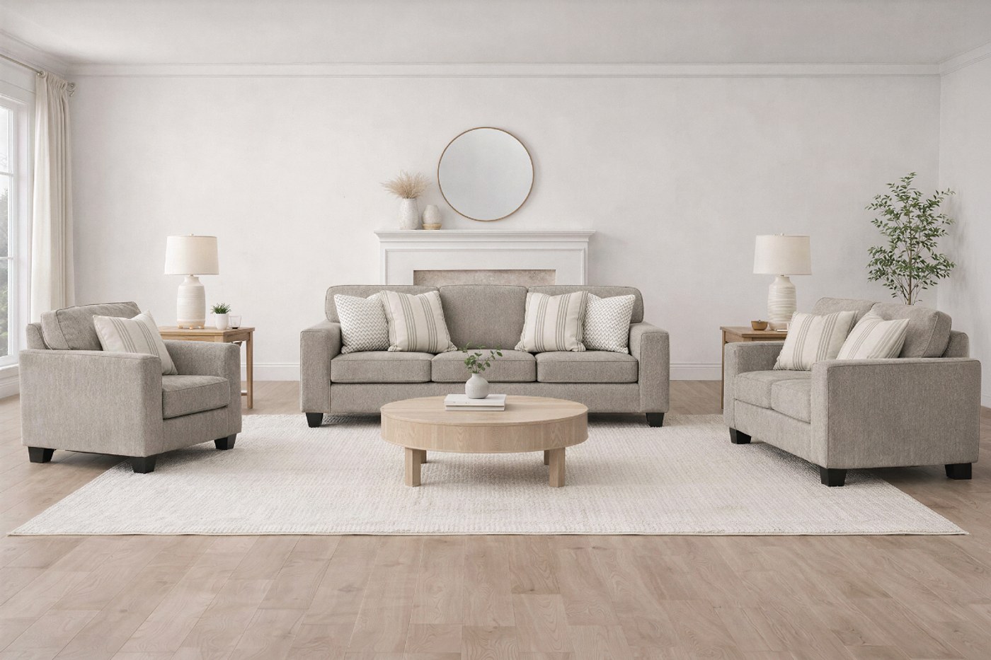 DARWIN 7 Seater Fabric Sofa (3+2+1+1) image 1