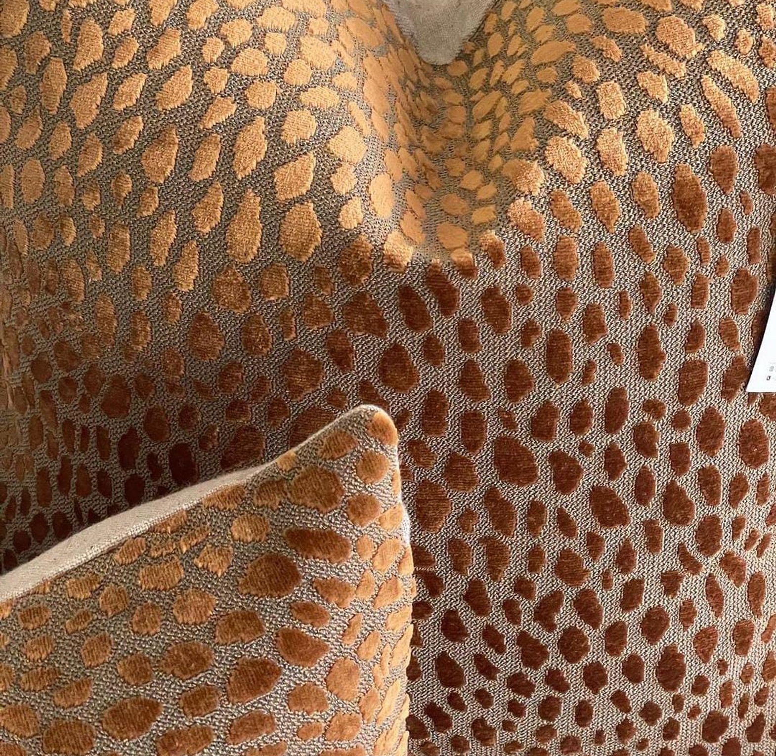 RUST-PEBBLE CUSHION image