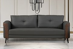 ROCKFORD 2 Seater Leatherette Sofa thumbnail 1