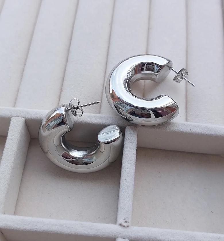 Silver C Hoop image