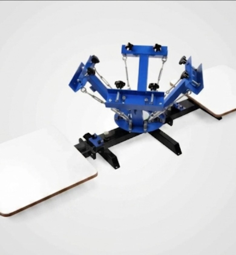 Screen printing machine 4 color 2 station  image