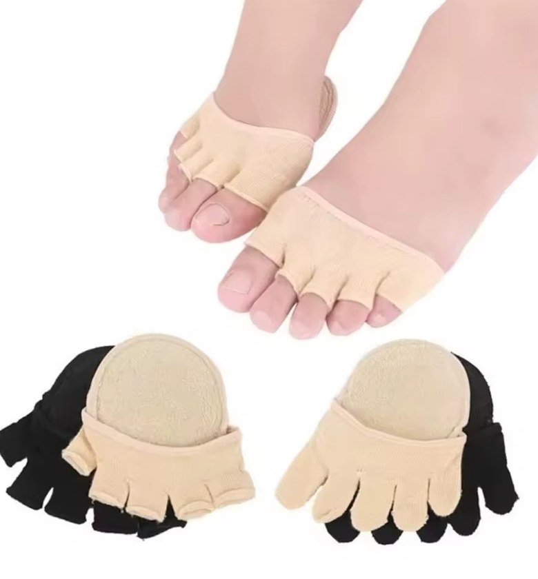 Five Toe Forefoot Pads Metatarsal Cushion Separator for Heels image