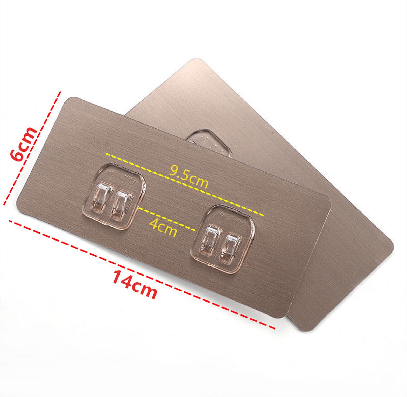 2pc Adhesive Hooks for Shelves image