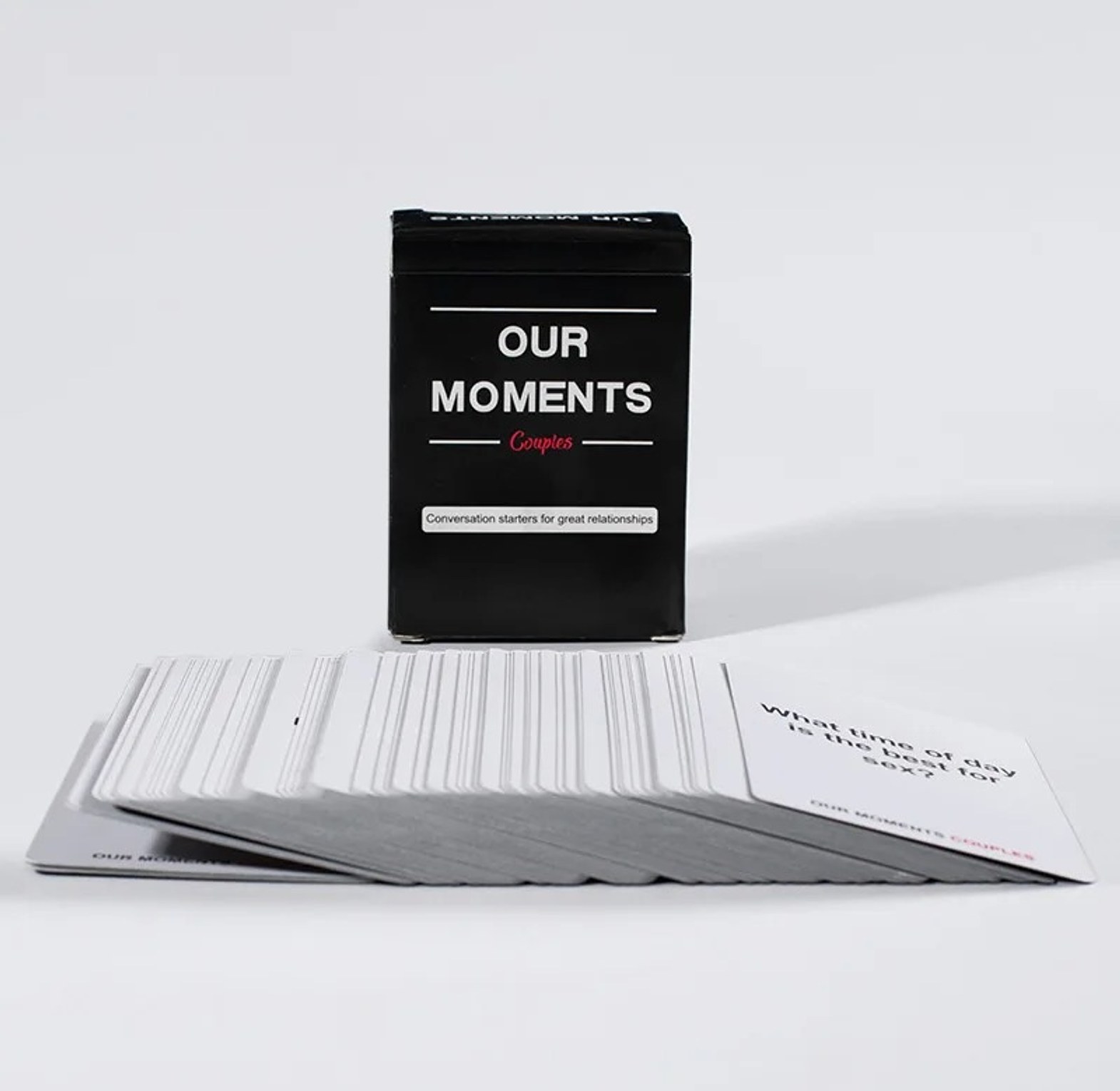 OUR MOMENTS Couples: 100 thought-provoking conversation starters for great relationships - fun conversation card game for couples image