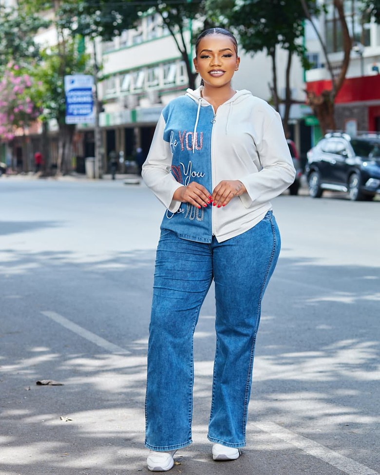 Premium Turkish Women’s Denim White Tracksuit image