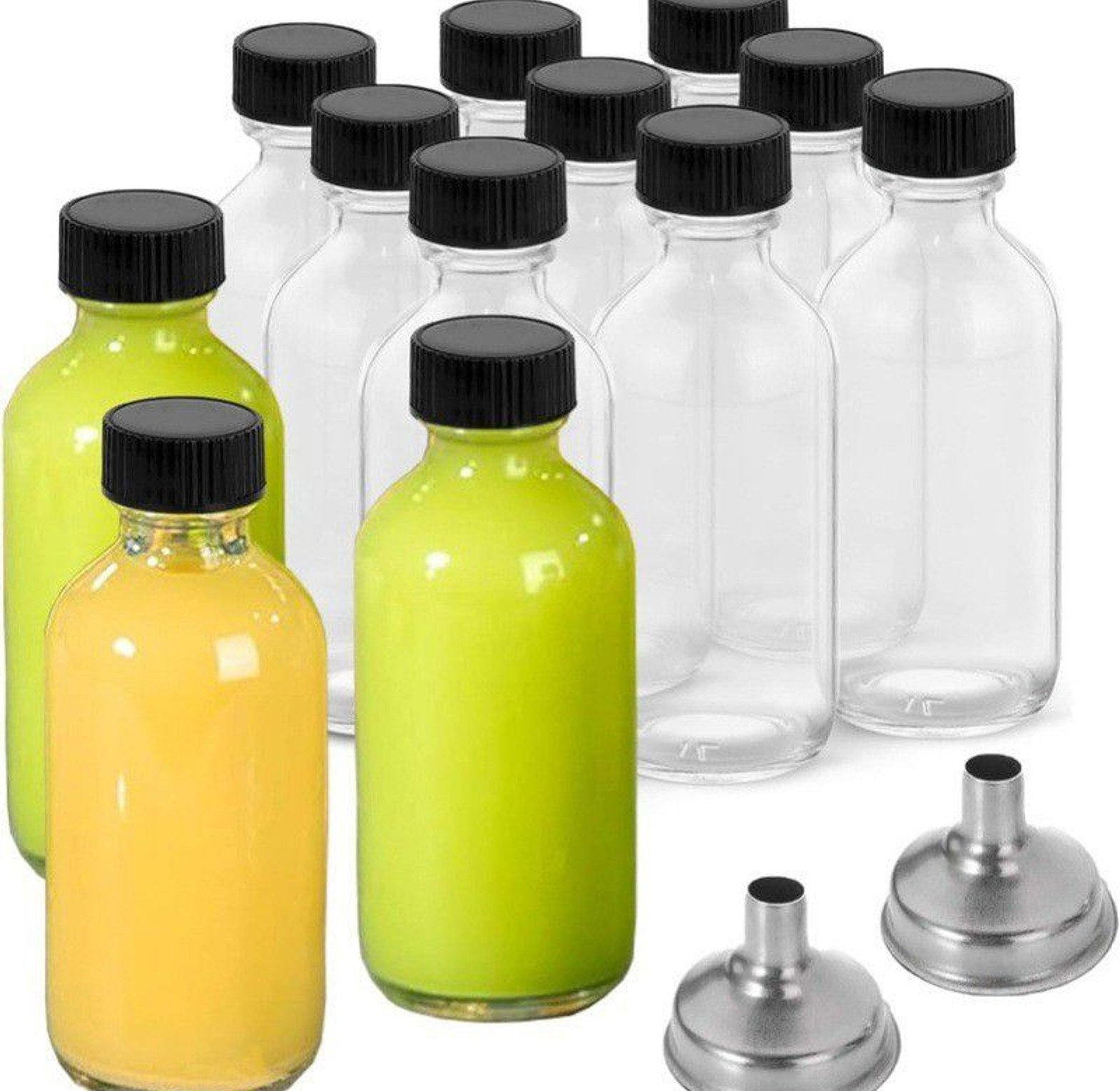 Set of 5 Gingershots Glass Bottles image