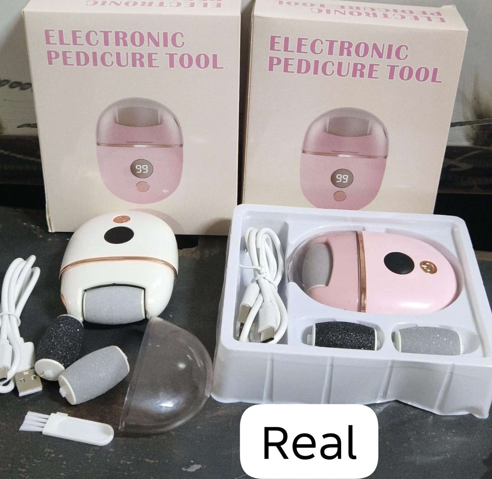 Electronic Pedicure Tool, Rechargeable Foot Callus Remover for Smooth Heels image