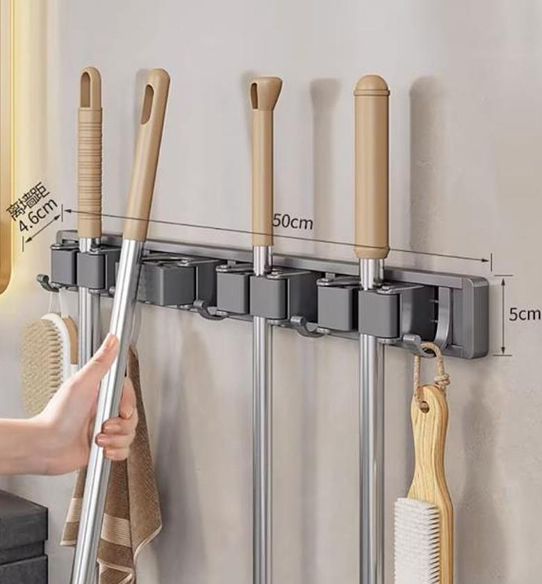 Wall-Mounted Mop Holder image