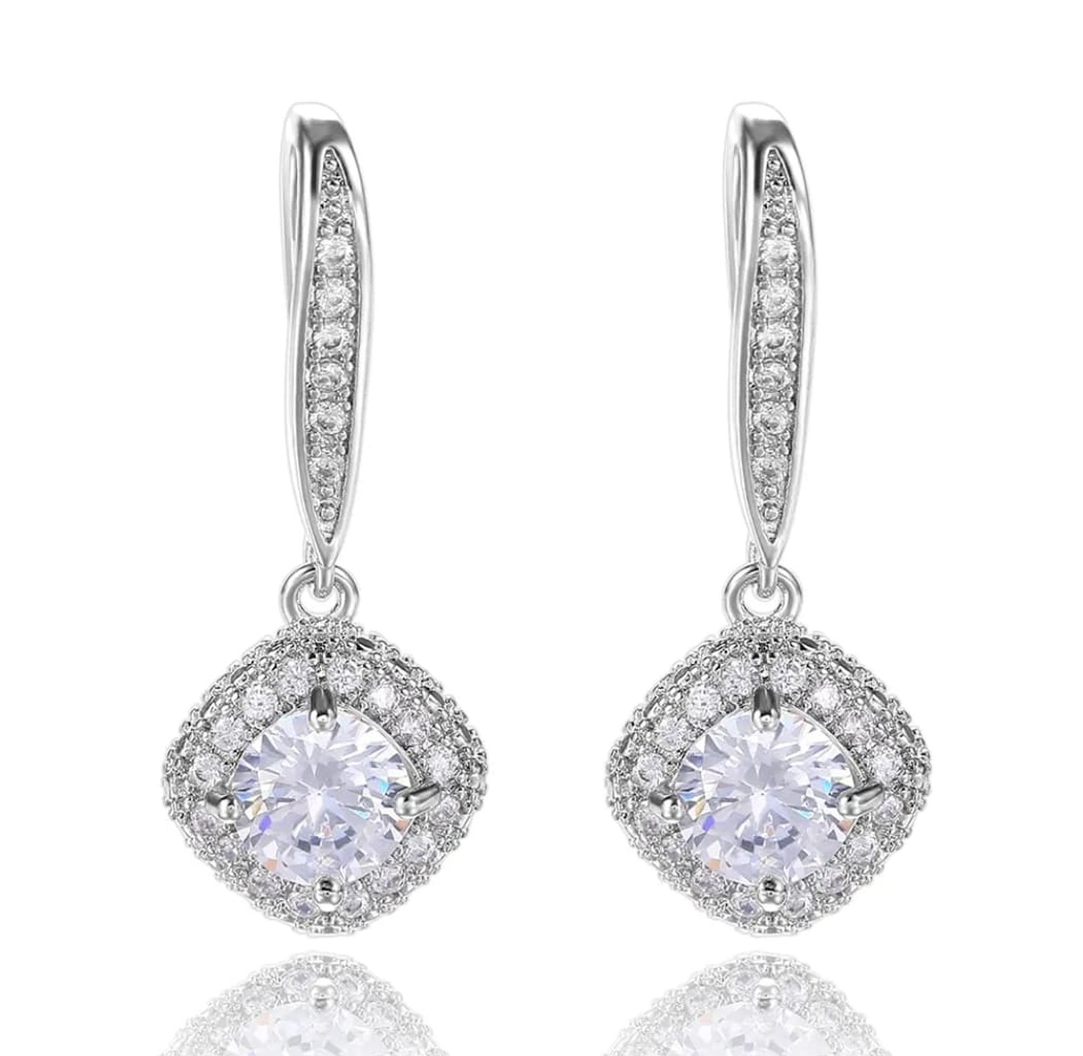 Cubic Zirconia drop earring image