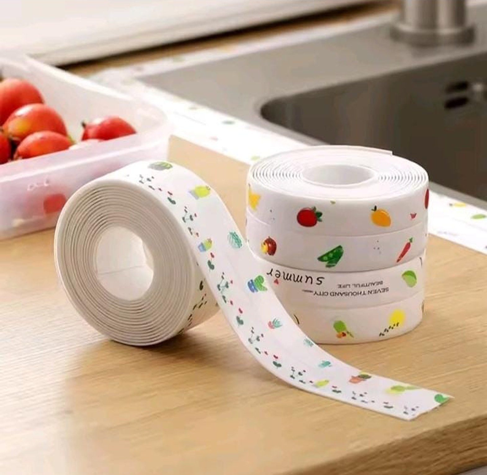 Waterproof Self-Adhesive Kitchen Sink and Toilet Sealing Caulk Tape Strip – Anti-Mildew Decorative Protection image