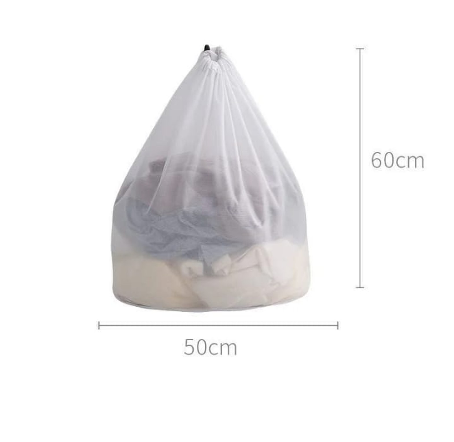 4 Pcs Heavy Duty Mesh Laundry Bags for Washing Machine & Delicates, Assorted Sizes (30x40cm to 60x80cm) - Protects Clothes image