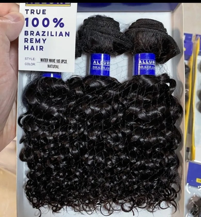 Water wave human hair weave bundle image