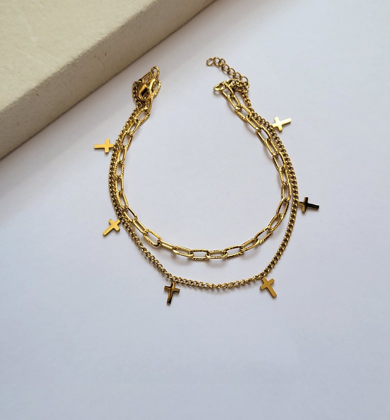 Cross anklet  image
