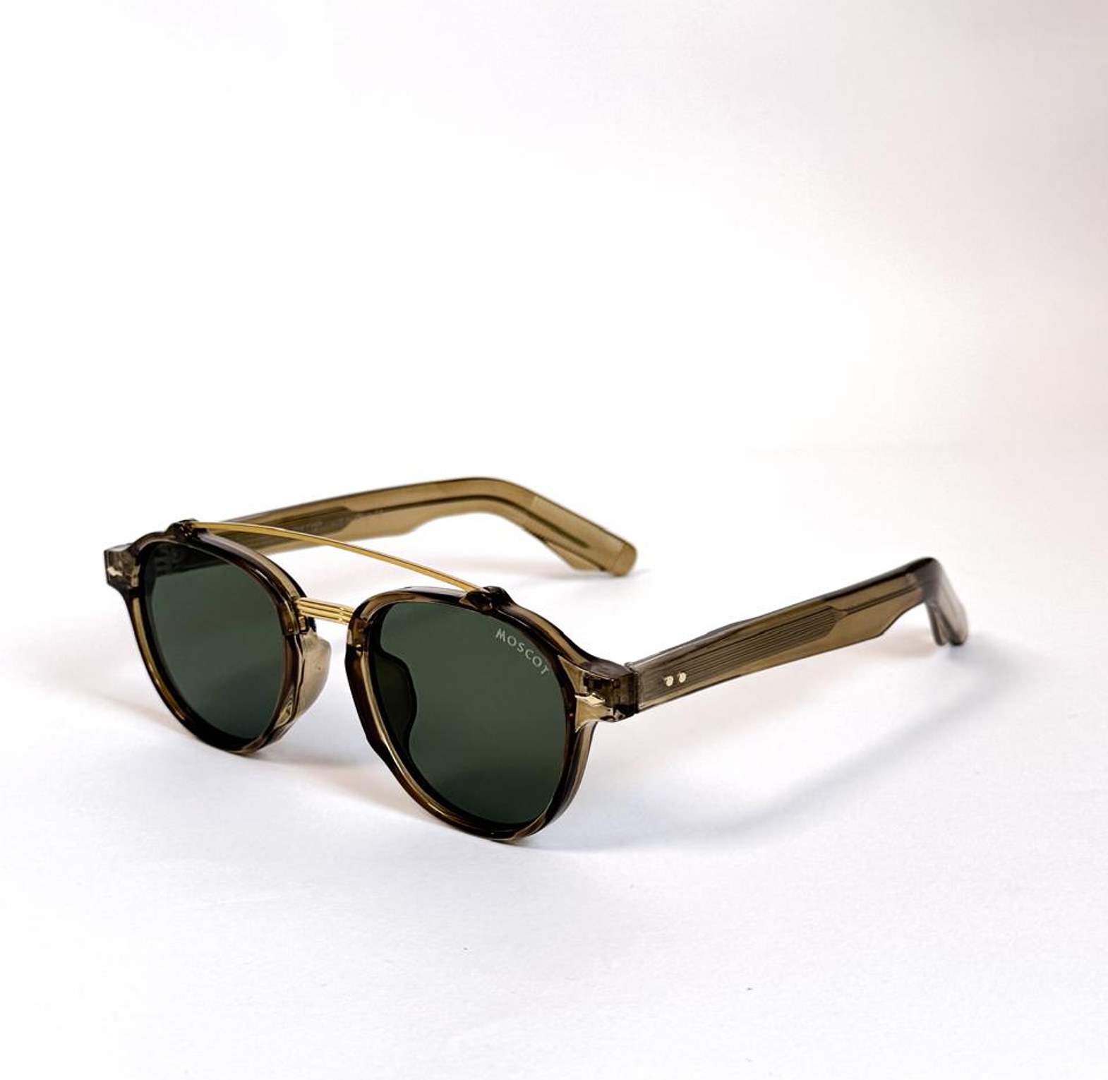 Moscot Aviator brown green lens  image