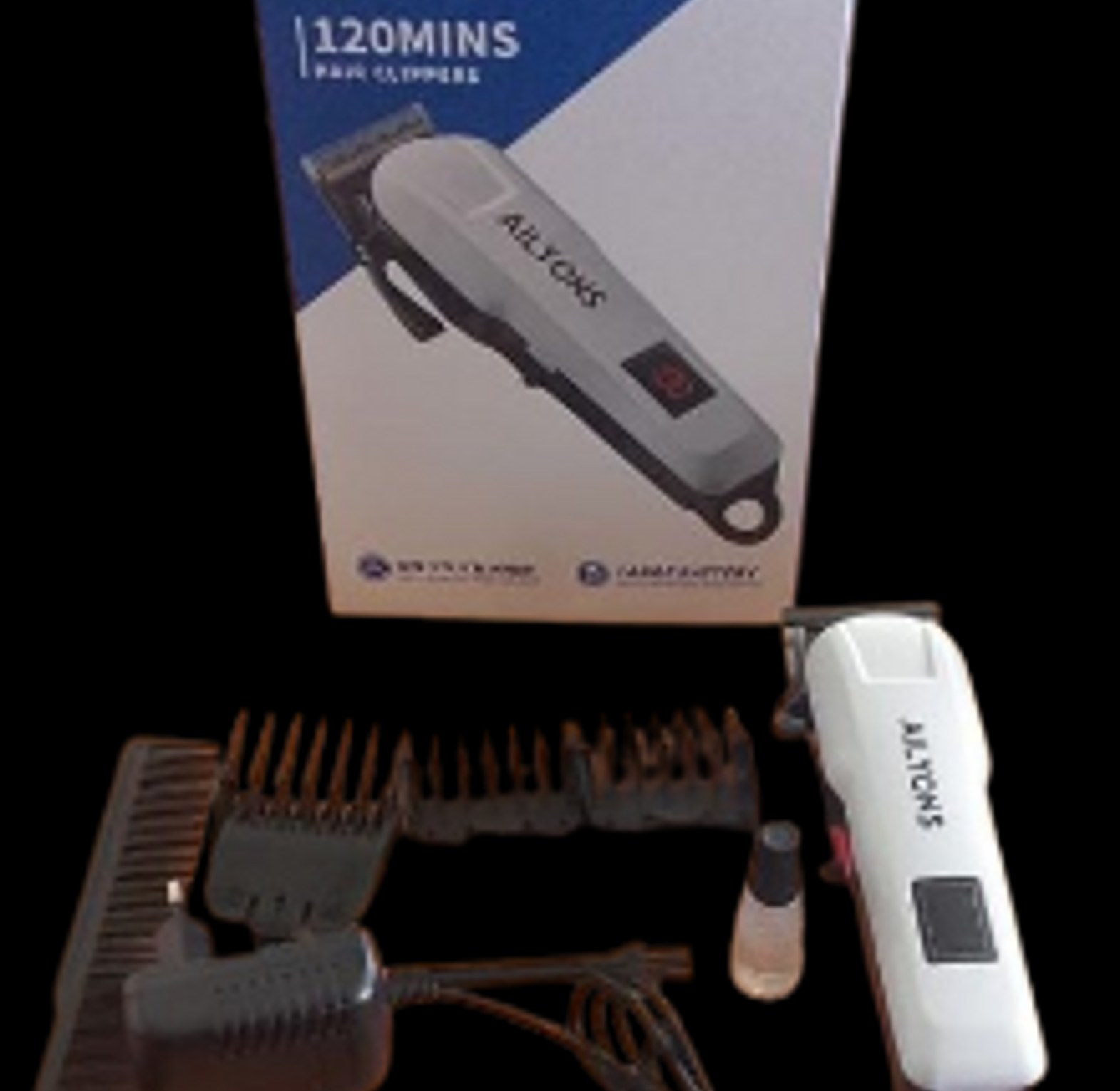  Ailyons Wireless Rechargeable Hair Clipper and its accessories.  image