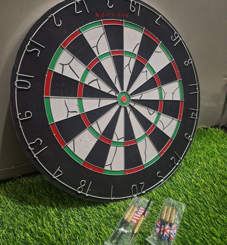 Professional Dart Board Set with 6pcs Free Darts-18 inch image