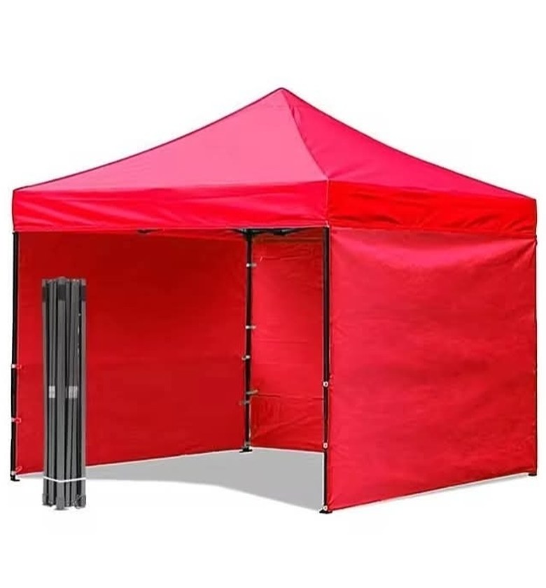 Foldable Gazebo Tent with Sidewalls/ 3x3m Automatic Pop-up Canopy Tent image