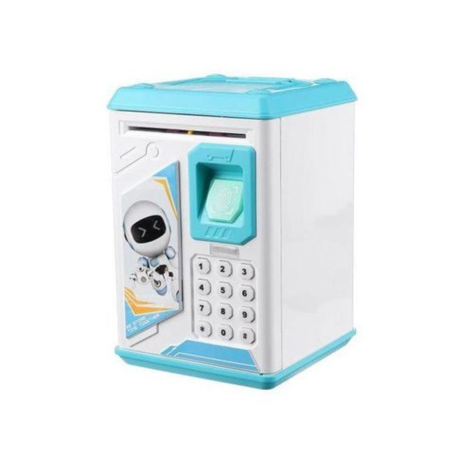 Kids Saving Piggy Bank. Teach your kids the value of saving with this Electronic Kids Saving Piggy Bank, designed to look and function like a mini ATM. image